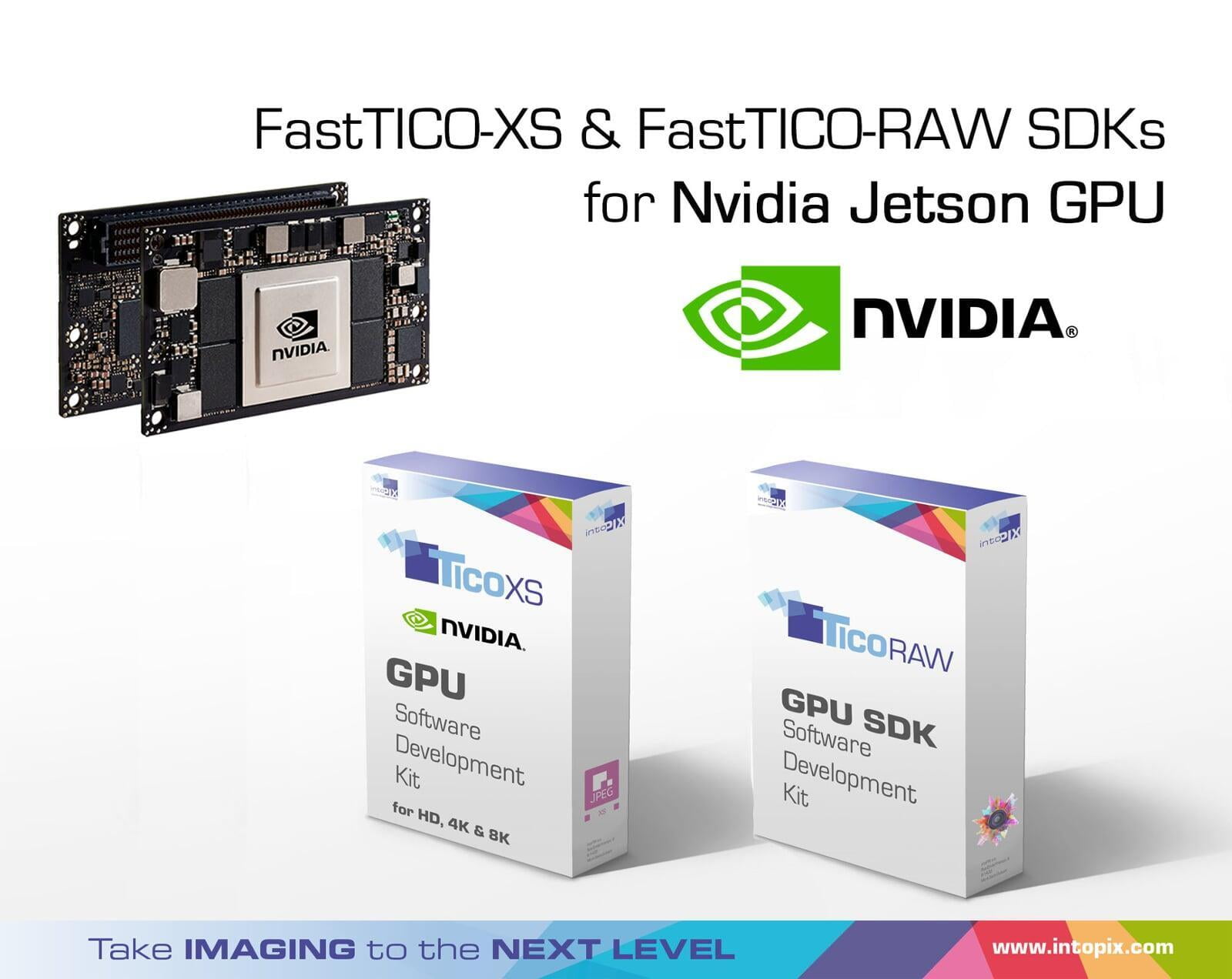 intoPIX publie les versions FastTICO-XS et FastTicoRAW SDKs pour Nvidia Jetson GPU